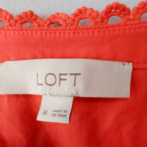 Orange Eyelet Button-down Dress Size Medium Cottagecore Boho Fairy Festival - Picture 4 of 6